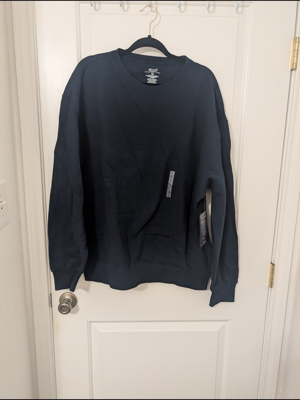 Vintage Roundtree‎ & Yorke Sport ProLuxe Fleece Black  Crewneck Sweatshirt